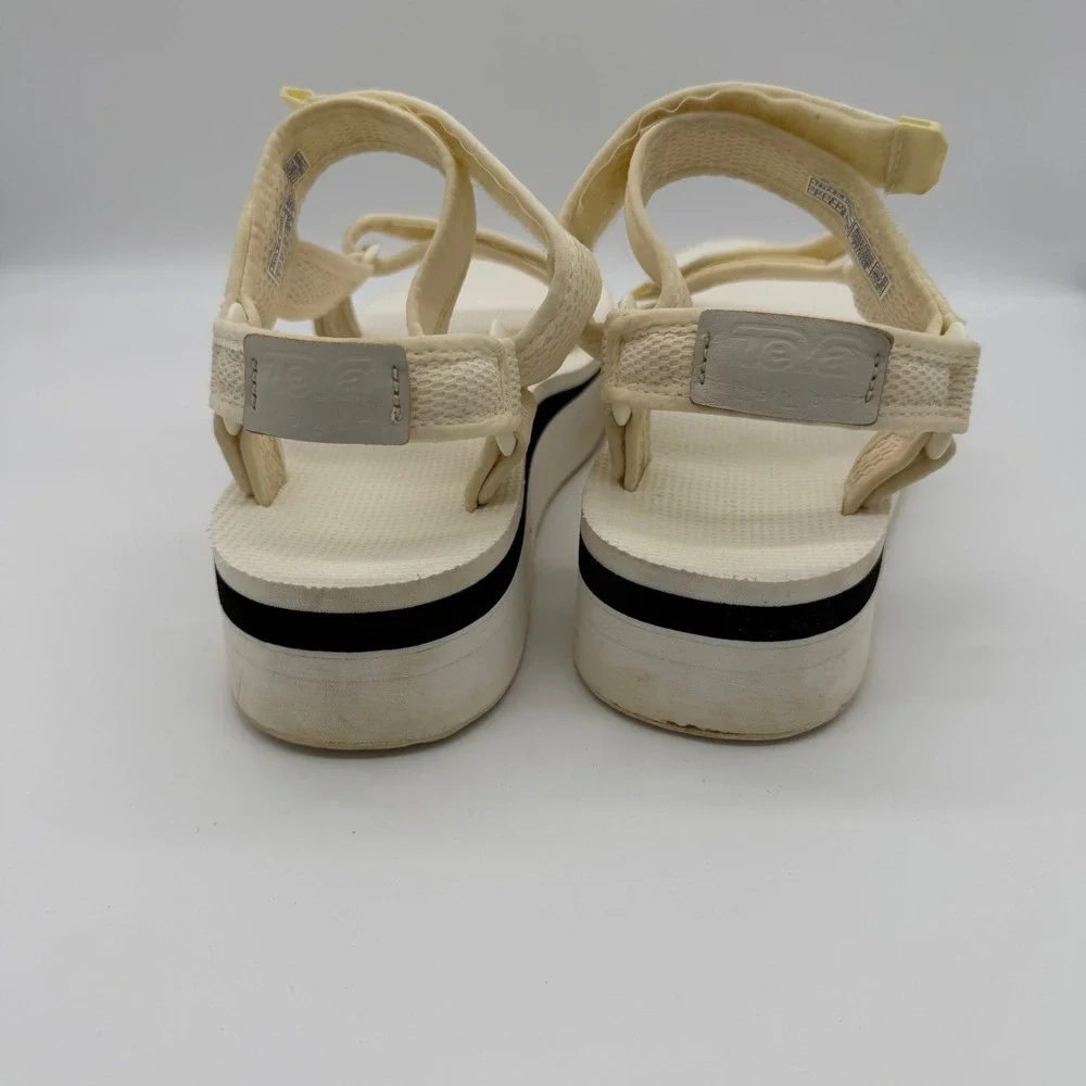 Teva Midform Universal Platform Sandals Cream White 1102451 Womens 8 Sporty